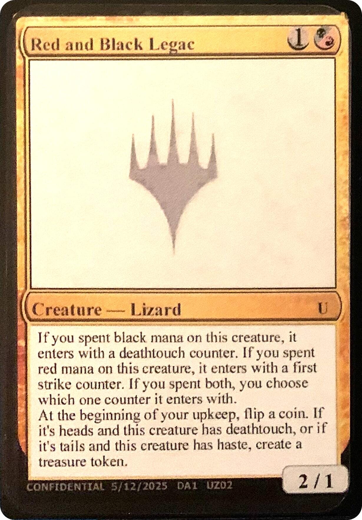 Red and Black Legac [Unknown Event] MTG Single Magic: The Gathering  | Multizone: Comics And Games