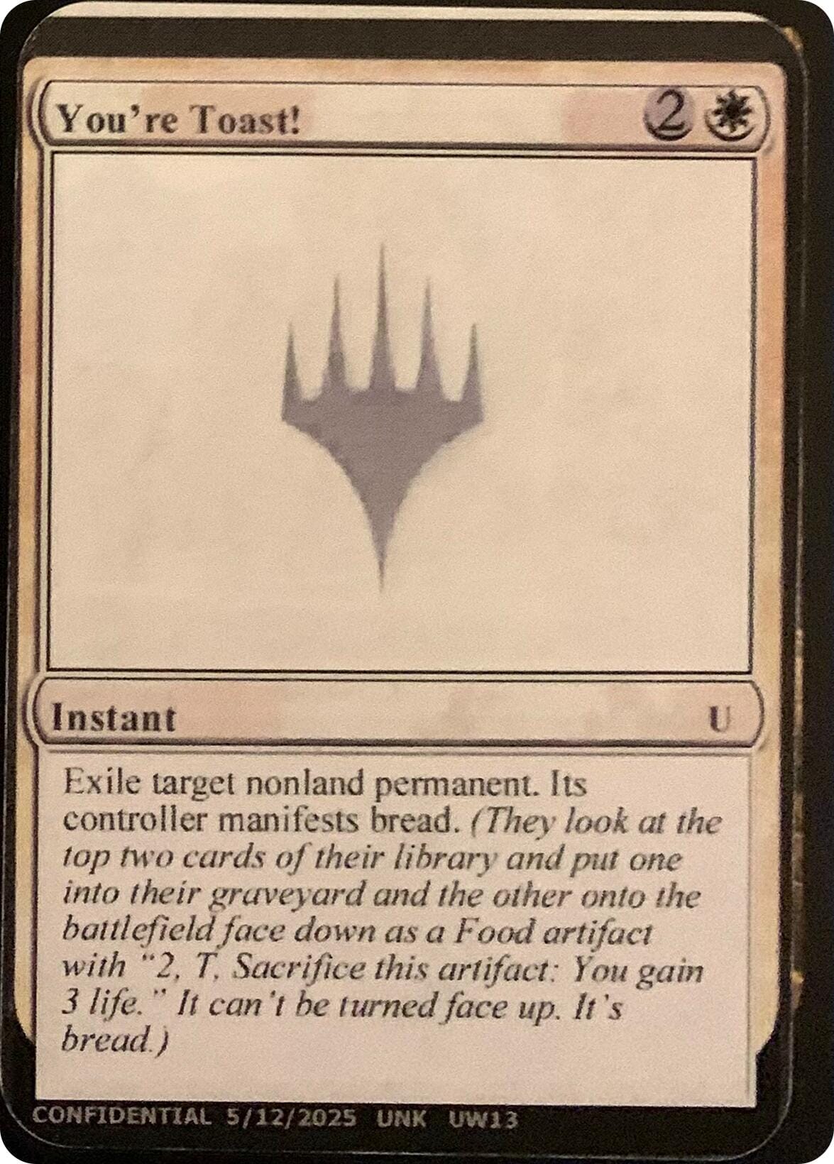 You're Toast! [Unknown Event] MTG Single Magic: The Gathering  | Multizone: Comics And Games