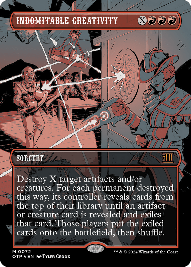 Indomitable Creativity (Textured Foil) [Outlaws of Thunder Junction: Breaking News] MTG Single Magic: The Gathering  | Multizone: Comics And Games