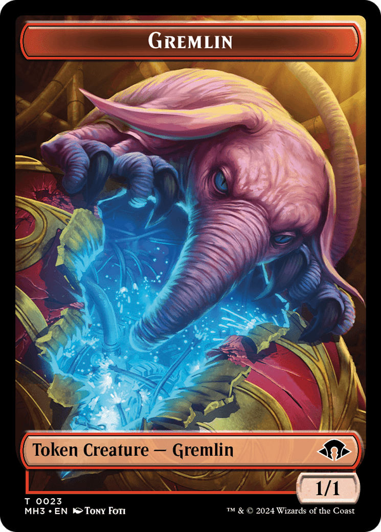 Copy // Gremlin Double-Sided Token [Modern Horizons 3 Tokens] MTG Single Magic: The Gathering  | Multizone: Comics And Games