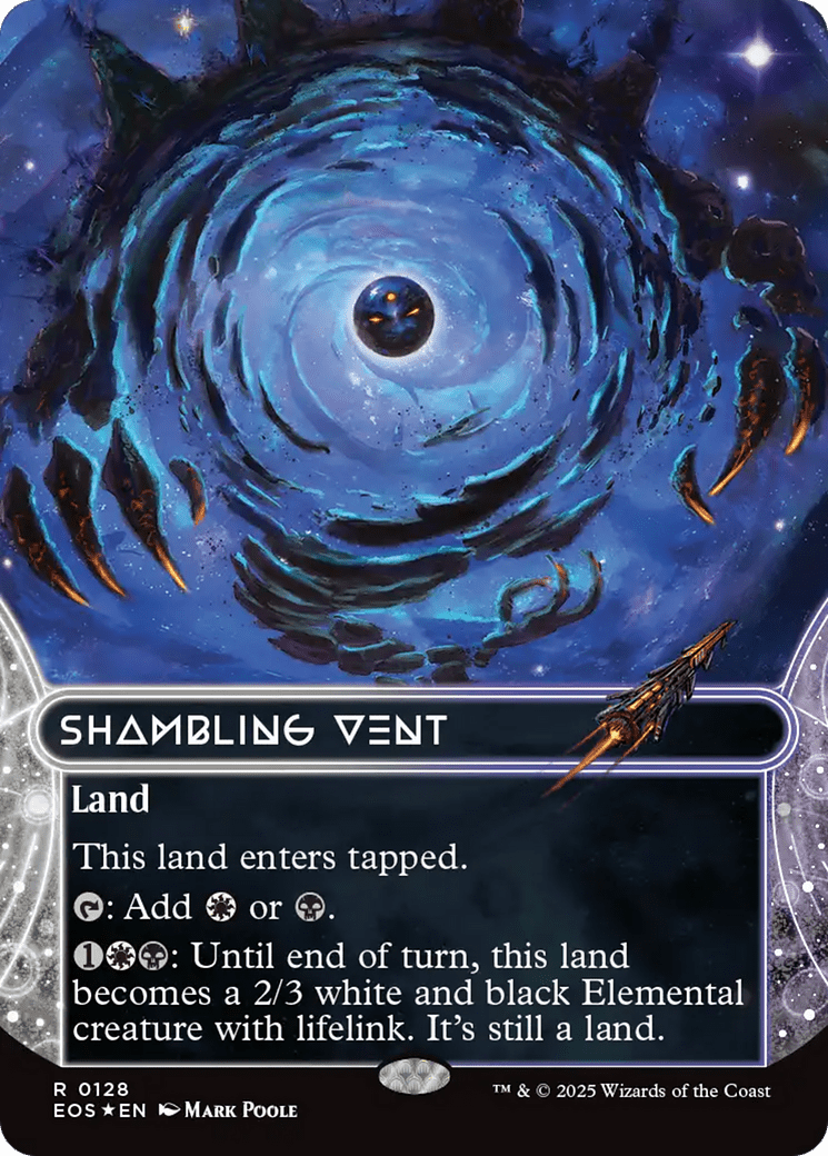 Shambling Vent (0128) (Borderless) (Galaxy Foil) [Edge of Eternities: Stellar Sights] MTG Single Magic: The Gathering  | Multizone: Comics And Games