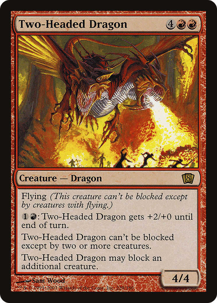 Two-Headed Dragon (E3 2003) [Oversize Cards] MTG Single Magic: The Gathering  | Multizone: Comics And Games