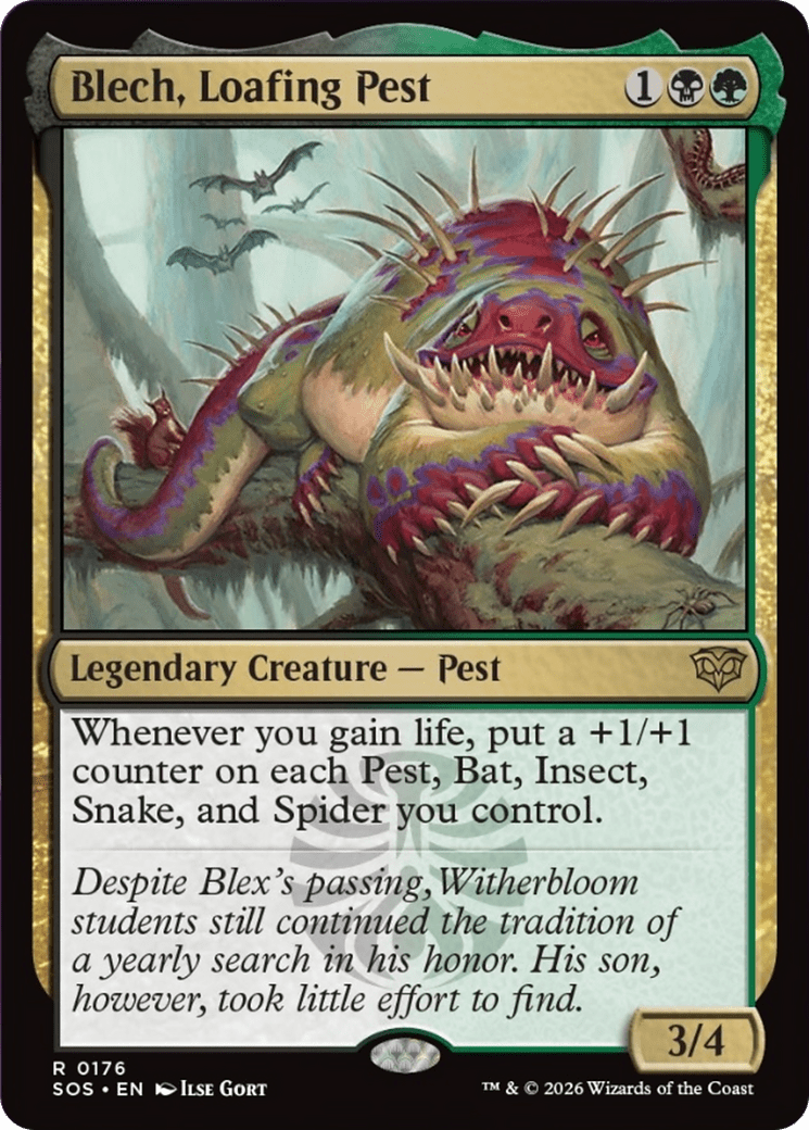 Blech, Loafing Pest [Secrets of Strixhaven] MTG Single Magic: The Gathering  | Multizone: Comics And Games