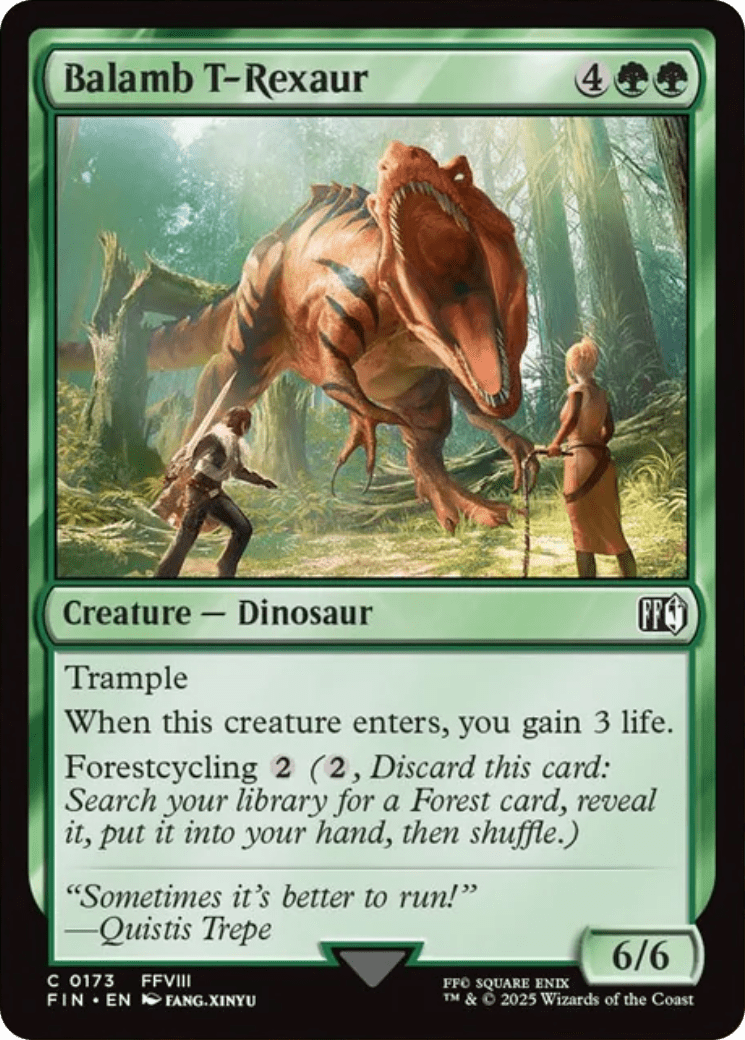 Balamb T-Rexaur [FINAL FANTASY] MTG Single Magic: The Gathering  | Multizone: Comics And Games