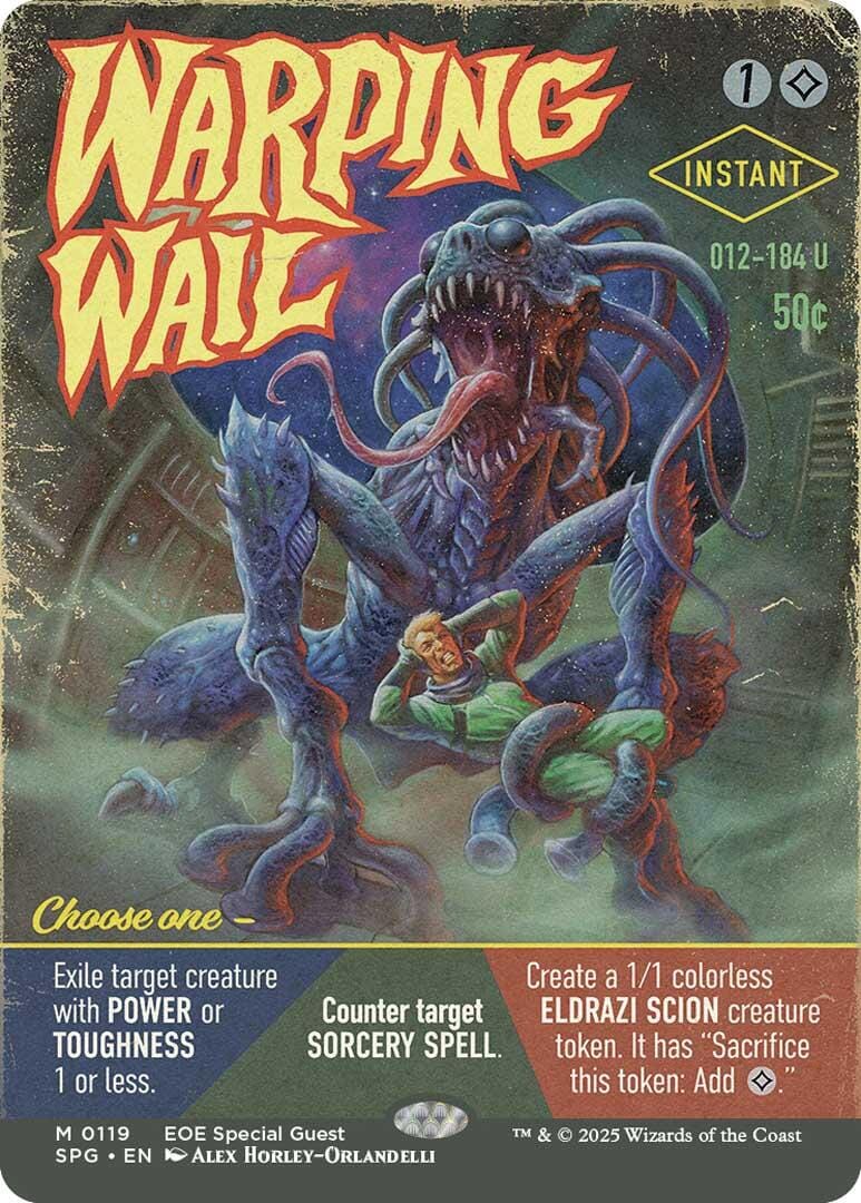 Warping Wail (Borderless) [Edge of Eternities Special Guests] MTG Single Magic: The Gathering  | Multizone: Comics And Games