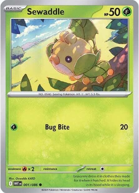 Sewaddle (001/086) [Scarlet & Violet: White Flare] Pokemon Single Pokémon  | Multizone: Comics And Games