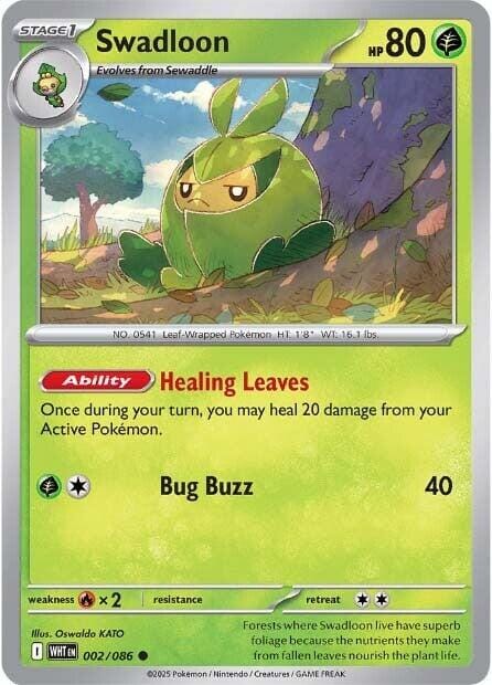 Swadloon (002/086) [Scarlet & Violet: White Flare] Pokemon Single Pokémon  | Multizone: Comics And Games