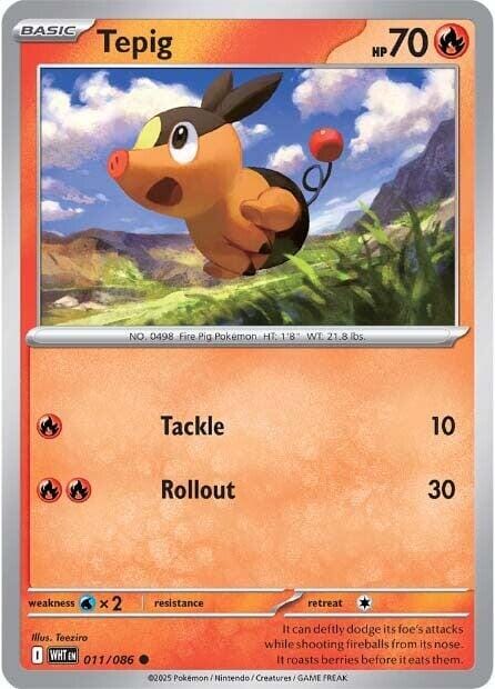 Tepig (011/086) [Scarlet & Violet: White Flare] Pokemon Single Pokémon  | Multizone: Comics And Games