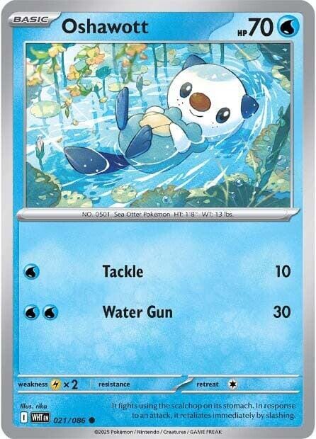 Oshawott (021/086) [Scarlet & Violet: White Flare] Pokemon Single Pokémon  | Multizone: Comics And Games