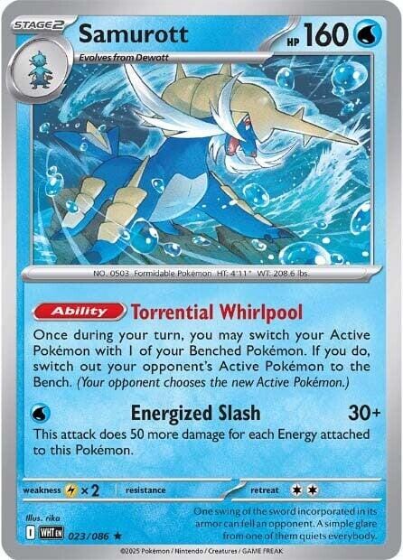 Samurott (023/086) [Scarlet & Violet: White Flare] Pokemon Single Pokémon  | Multizone: Comics And Games