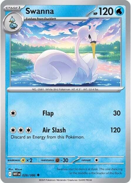 Swanna (026/086) [Scarlet & Violet: White Flare] Pokemon Single Pokémon  | Multizone: Comics And Games