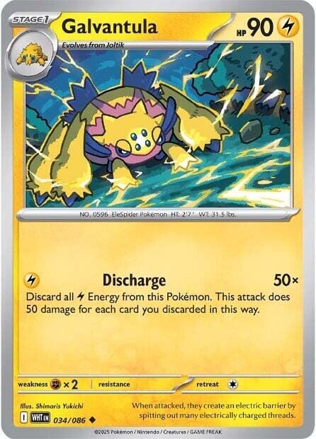 Galvantula (034/086) [Scarlet & Violet: White Flare] Pokemon Single Pokémon  | Multizone: Comics And Games