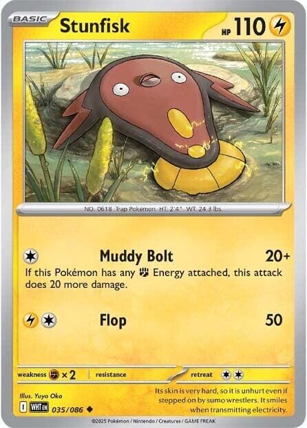 Stunfisk (035/086) [Scarlet & Violet: White Flare] Pokemon Single Pokémon  | Multizone: Comics And Games
