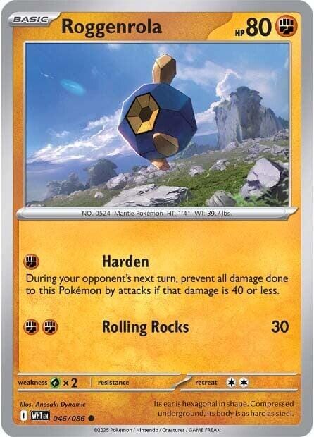 Roggenrola (046/086) [Scarlet & Violet: White Flare] Pokemon Single Pokémon  | Multizone: Comics And Games