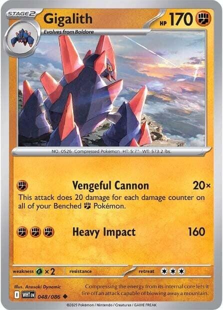 Gigalith (048/086) [Scarlet & Violet: White Flare] Pokemon Single Pokémon  | Multizone: Comics And Games