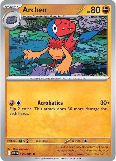 Archen (050/086) [Scarlet & Violet: White Flare] Pokemon Single Pokémon  | Multizone: Comics And Games