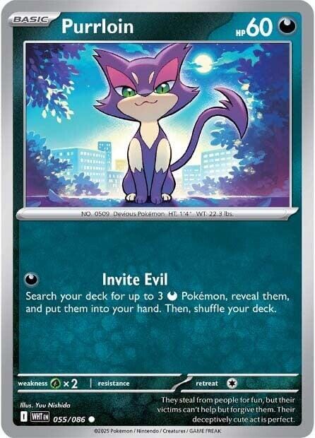 Purrloin (055/086) [Scarlet & Violet: White Flare] Pokemon Single Pokémon  | Multizone: Comics And Games