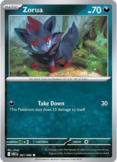 Zorua (061/086) [Scarlet & Violet: White Flare] Pokemon Single Pokémon  | Multizone: Comics And Games