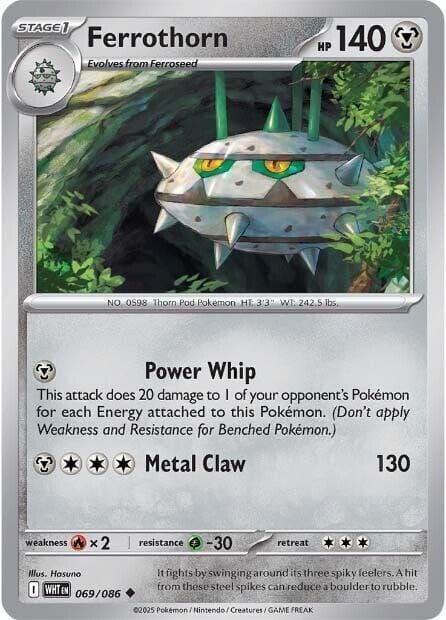 Ferrothorn (069/086) [Scarlet & Violet: White Flare] Pokemon Single Pokémon  | Multizone: Comics And Games
