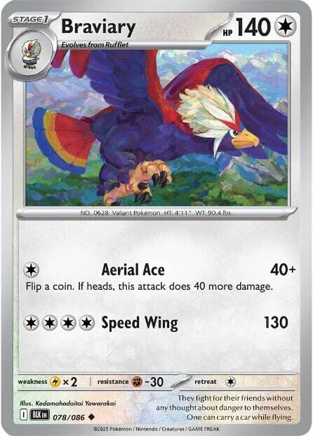 Braviary (078/086) [Scarlet & Violet: Black Bolt] Pokemon Single Pokémon  | Multizone: Comics And Games