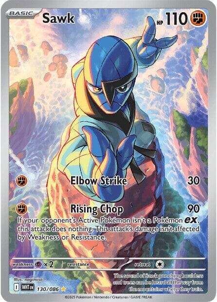 Sawk (130/086) [Scarlet & Violet: White Flare] Pokemon Single Pokémon  | Multizone: Comics And Games