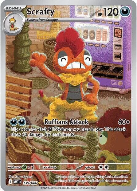 Scrafty (139/086) [Scarlet & Violet: White Flare] Pokemon Single Pokémon  | Multizone: Comics And Games