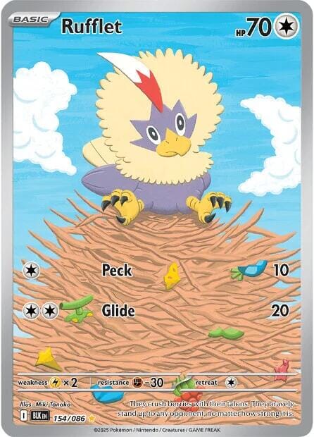 Rufflet (154/086) [Scarlet & Violet: Black Bolt] Pokemon Single Pokémon  | Multizone: Comics And Games