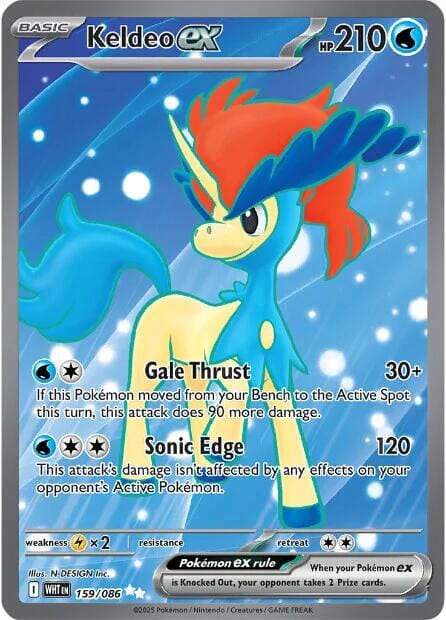 Keldeo ex (159/086) [Scarlet & Violet: White Flare] Pokemon Single Pokémon  | Multizone: Comics And Games