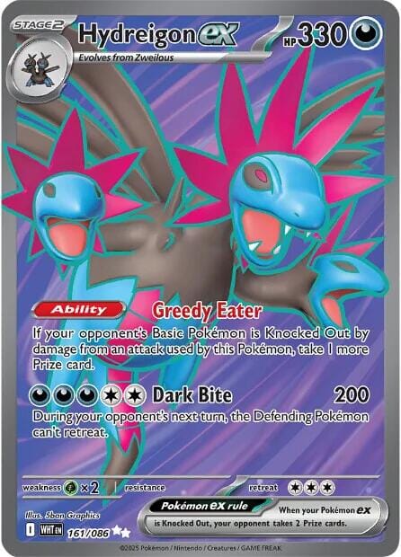 Hydreigon ex (161/086) [Scarlet & Violet: White Flare] Pokemon Single Pokémon  | Multizone: Comics And Games