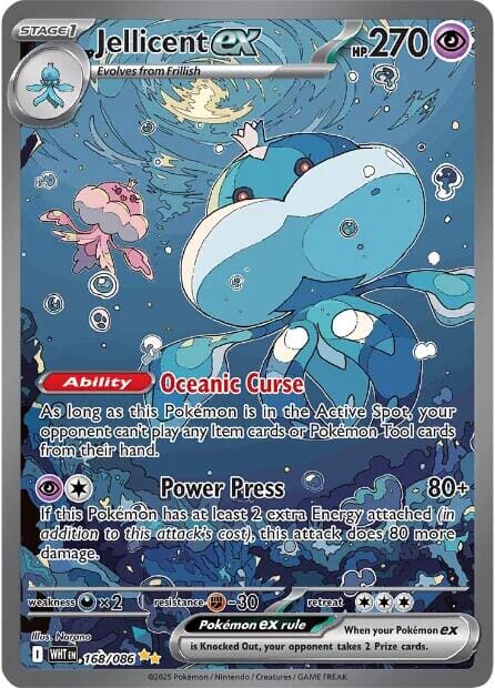 Jellicent ex (168/086) [Scarlet & Violet: White Flare] Pokemon Single Pokémon  | Multizone: Comics And Games