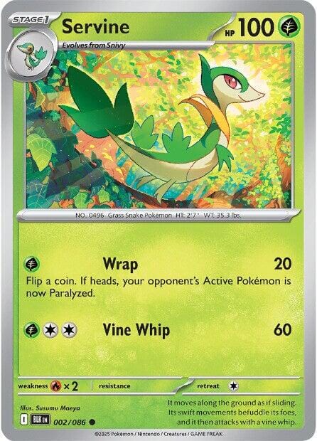 Servine (002/086) [Scarlet & Violet: Black Bolt] Pokemon Single Pokémon  | Multizone: Comics And Games