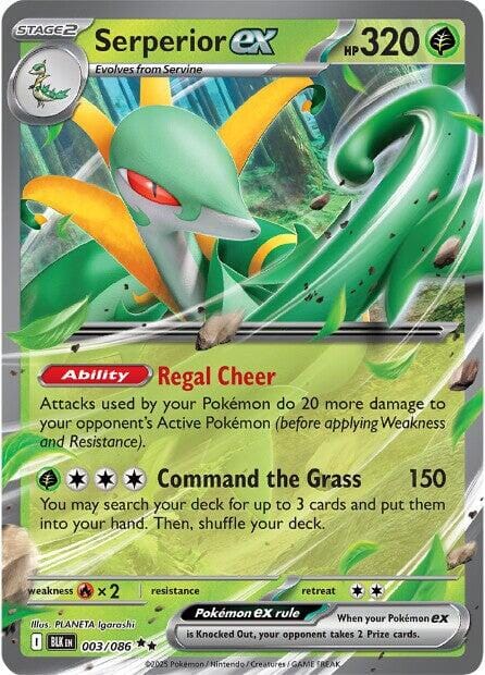 Serperior ex (003/086) [Scarlet & Violet: Black Bolt] Pokemon Single Pokémon  | Multizone: Comics And Games