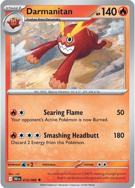 Darmanitan (014/086) [Scarlet & Violet: Black Bolt] Pokemon Single Pokémon  | Multizone: Comics And Games