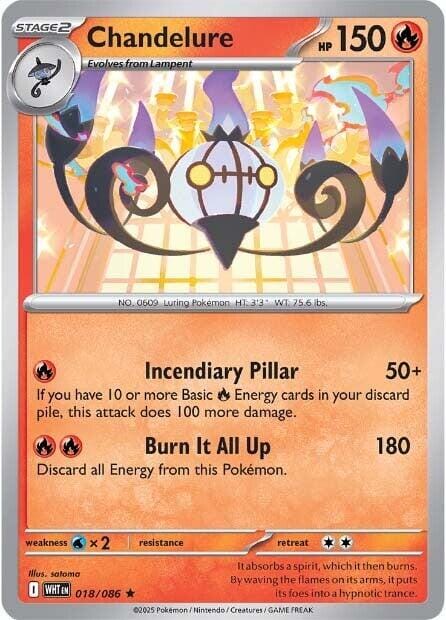 Chandelure (018/086) [Scarlet & Violet: White Flare] Pokemon Single Pokémon  | Multizone: Comics And Games