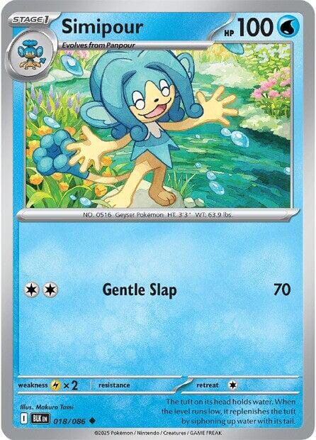 Simipour (018/086) [Scarlet & Violet: Black Bolt] Pokemon Single Pokémon  | Multizone: Comics And Games