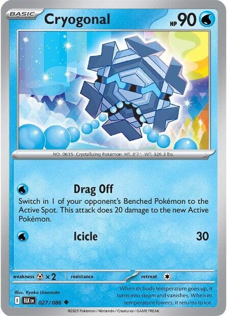 Cryogonal (027/086) [Scarlet & Violet: Black Bolt] Pokemon Single Pokémon  | Multizone: Comics And Games