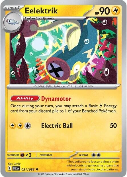 Eelektrik (031/086) [Scarlet & Violet: Black Bolt] Pokemon Single Pokémon  | Multizone: Comics And Games