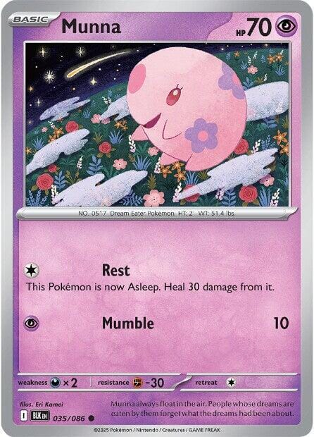 Munna (035/086) [Scarlet & Violet: Black Bolt] Pokemon Single Pokémon  | Multizone: Comics And Games