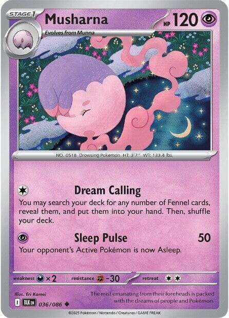 Musharna (036/086) [Scarlet & Violet: Black Bolt] Pokemon Single Pokémon  | Multizone: Comics And Games