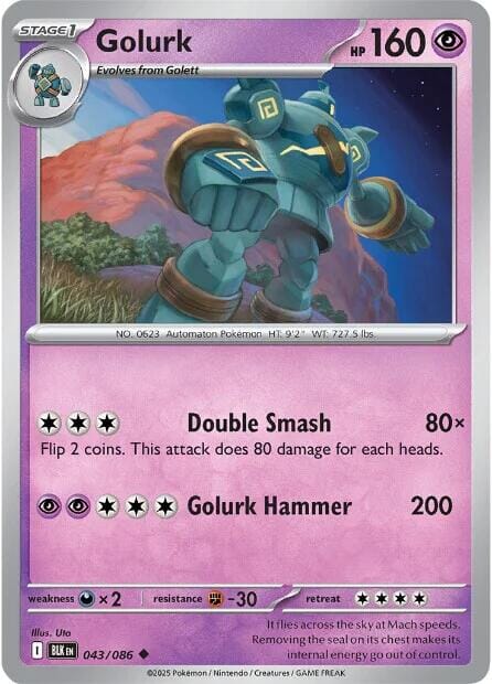 Golurk (043/086) [Scarlet & Violet: Black Bolt] Pokemon Single Pokémon  | Multizone: Comics And Games