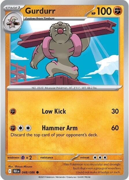 Gurdurr (048/086) [Scarlet & Violet: Black Bolt] Pokemon Single Pokémon  | Multizone: Comics And Games