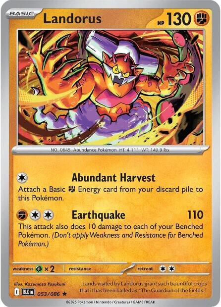 Landorus (053/086) [Scarlet & Violet: Black Bolt] Pokemon Single Pokémon  | Multizone: Comics And Games
