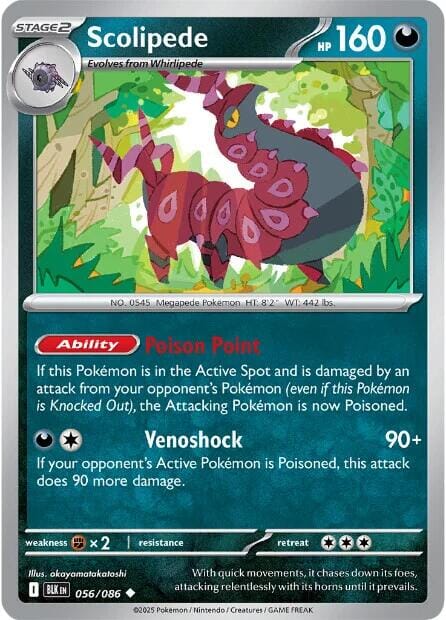 Scolipede (056/086) [Scarlet & Violet: Black Bolt] Pokemon Single Pokémon  | Multizone: Comics And Games