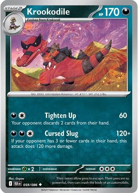 Krookodile (059/086) [Scarlet & Violet: Black Bolt] Pokemon Single Pokémon  | Multizone: Comics And Games