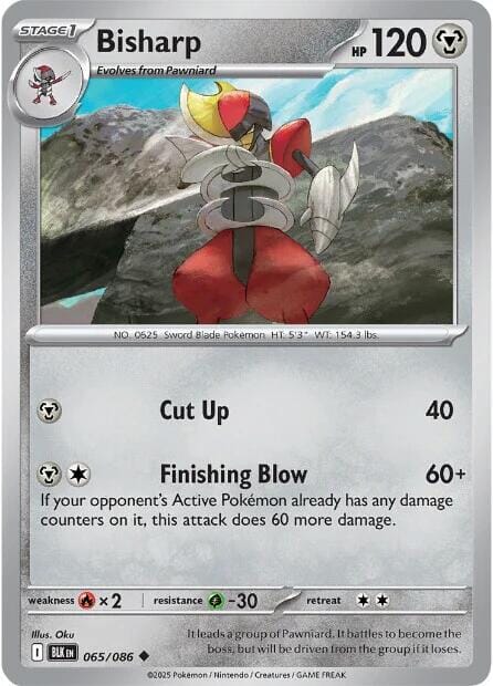 Bisharp (065/086) [Scarlet & Violet: Black Bolt] Pokemon Single Pokémon  | Multizone: Comics And Games