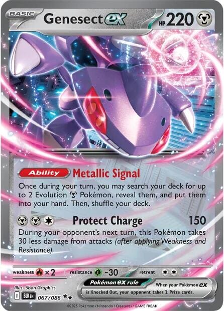 Genesect ex (067/086) [Scarlet & Violet: Black Bolt] Pokemon Single Pokémon  | Multizone: Comics And Games
