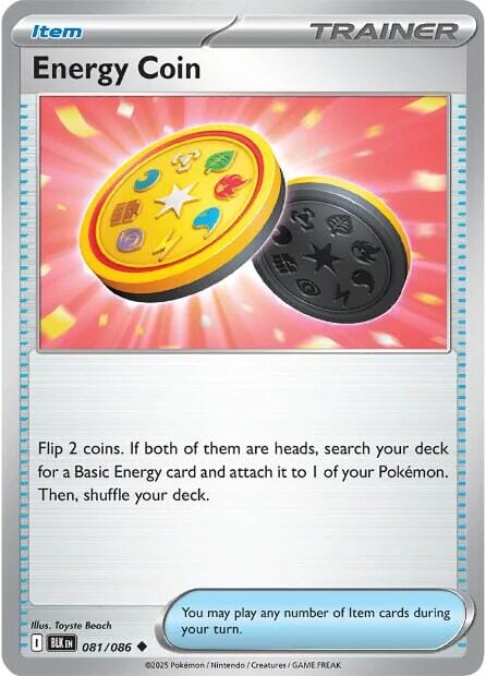 Energy Coin (081/086) [Scarlet & Violet: Black Bolt] Pokemon Single Pokémon  | Multizone: Comics And Games