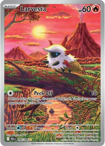 Larvesta (099/086) [Scarlet & Violet: Black Bolt] Pokemon Single Pokémon  | Multizone: Comics And Games