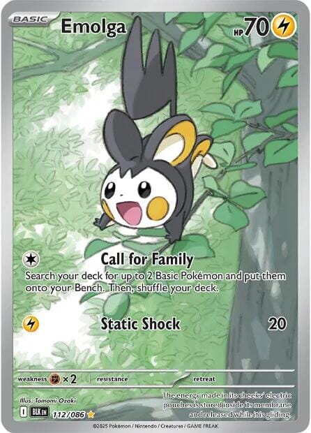 Emolga (112/086) [Scarlet & Violet: Black Bolt] Pokemon Single Pokémon  | Multizone: Comics And Games