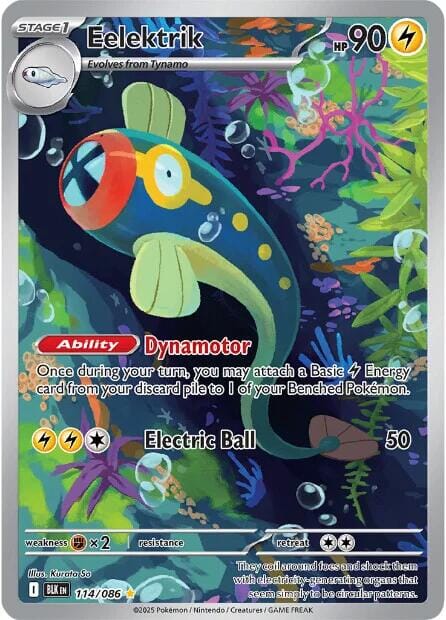 Eelektrik (114/086) [Scarlet & Violet: Black Bolt] Pokemon Single Pokémon  | Multizone: Comics And Games